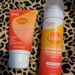 Lume Clean Tangerine Bath Set - Body Wash & Deodorant
